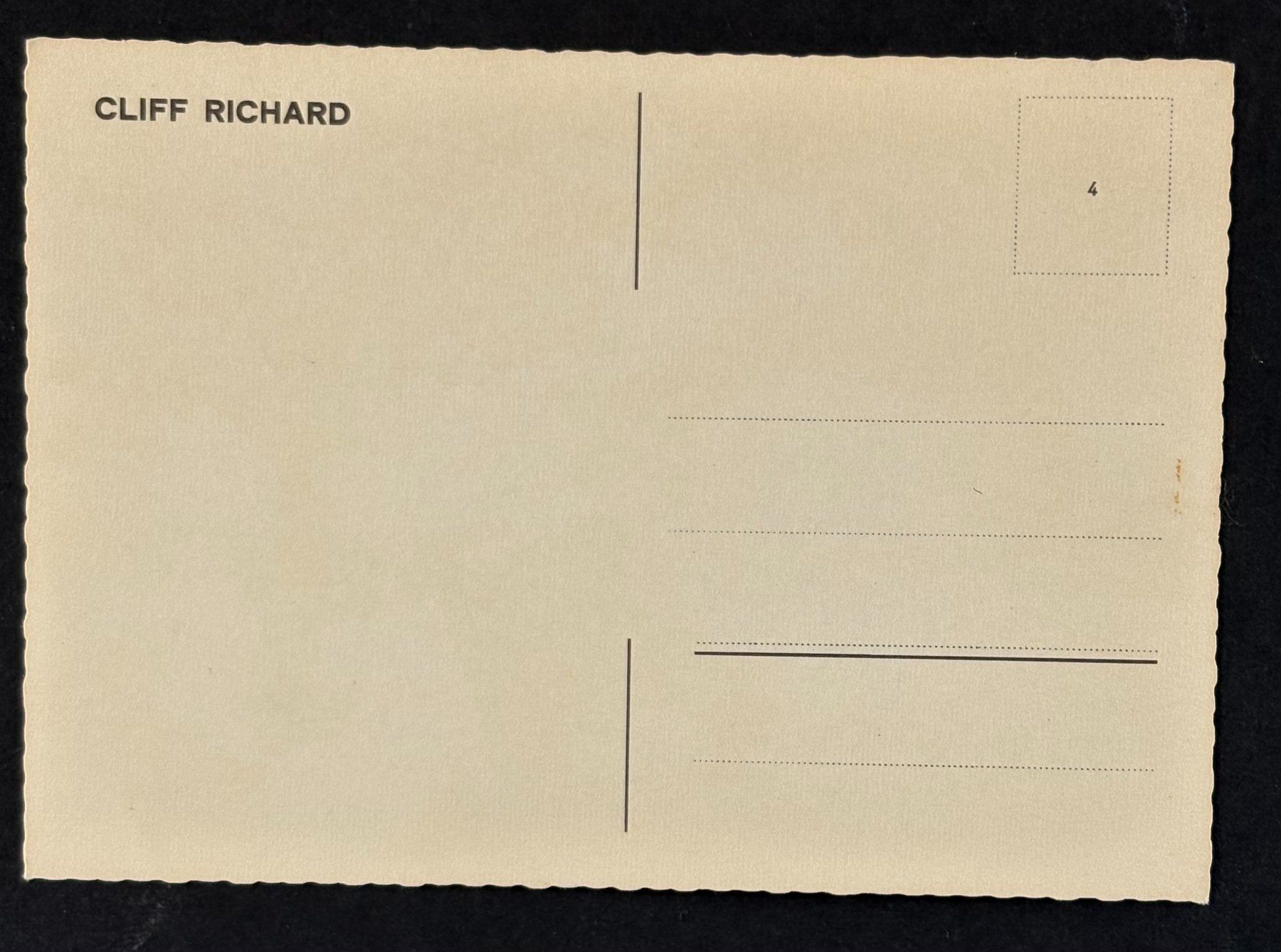Cartoline postali: ANSICHTSKARTE CLIFF RICHARD – Usato da Ostermundigen venduto da crazy-horse-1840 1