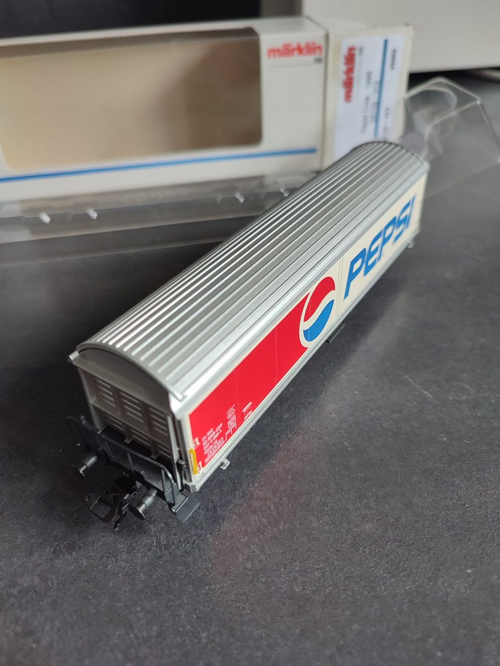 Märklin Modellini di ferrovie: Märklin HO Pepsi Waggon, OVP – Usato da Röschenz venduto da elefant91 2