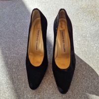 Jetzt oder Nie: Klassiker: Samt Pumps, Schwarz, Gr. 37