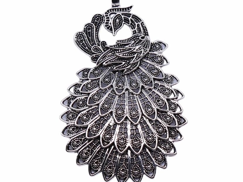 Anhänger: Amulett/ Anhänger Pfau – Neu (gemäss Beschreibung) aus Gams von Mariawicca