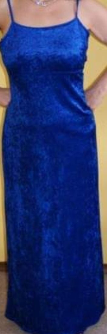 Vestiti: Elegantes blaues Samtkleid Gr. 38 – Nuovo (secondo la descrizione) da Dietikon venduto da mau_z927