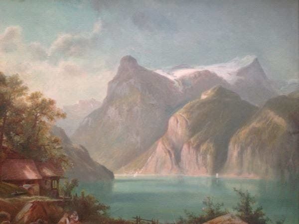 Dipinti: Vierwaldstattersee von Hubert Sattler – Usato da Schaffhausen venduto da vintageville 3