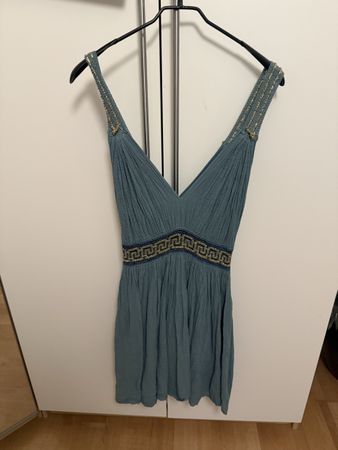 Kleid Sommerkleid blau Grösse L griechischer Stil