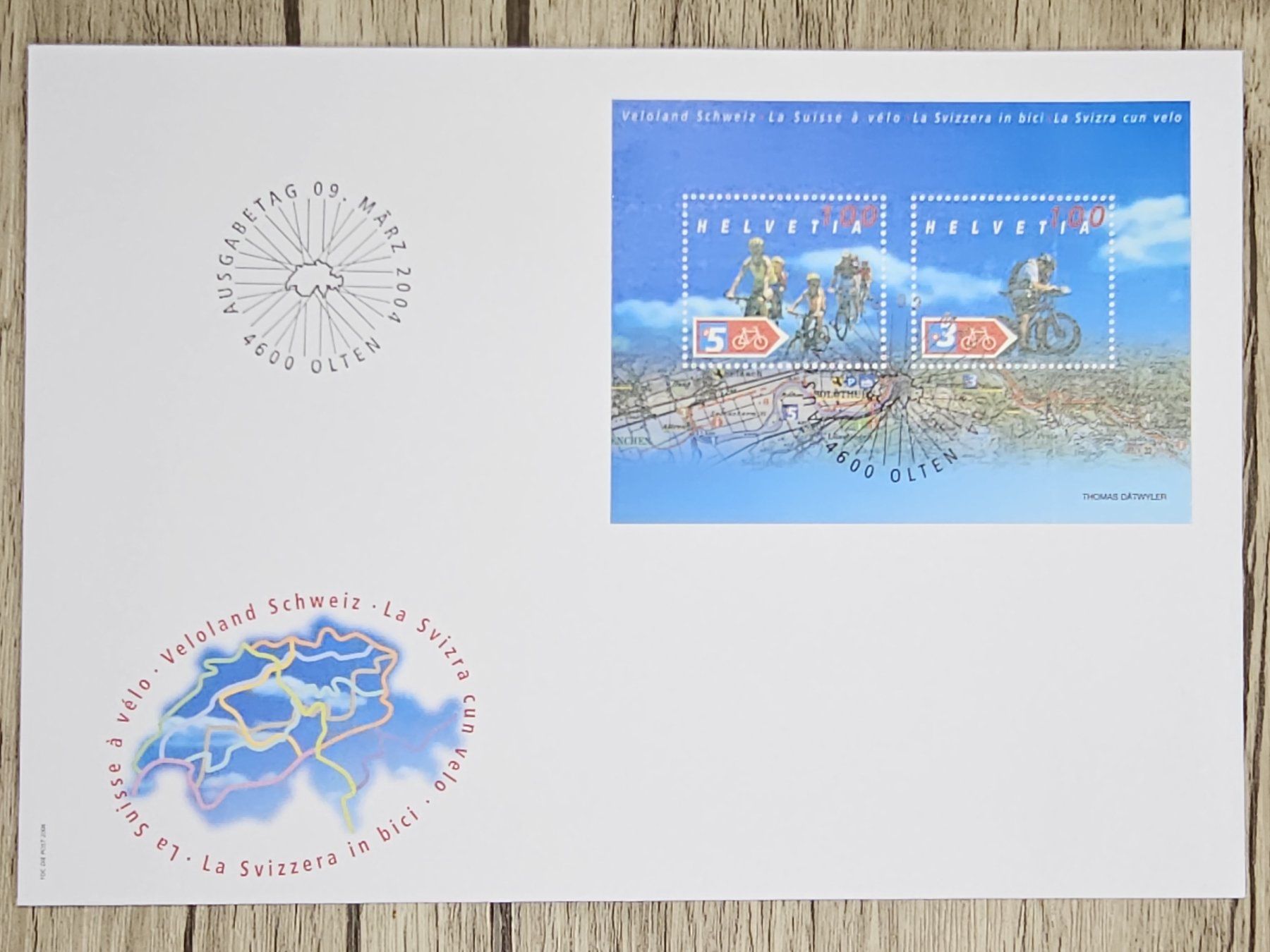 Tutti i francobolli: CL14 Enveloppe + Timbre Suisse 2004 – Usato da Cousset venduto da Patrick_Collections