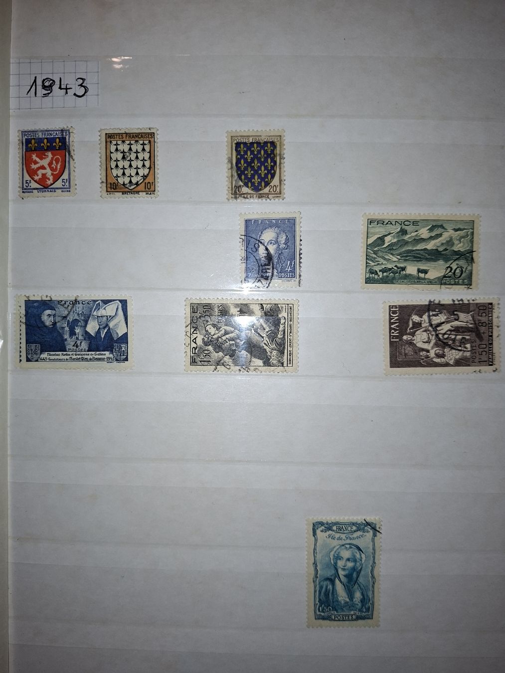 Alle Briefmarken: Markensammlung Frankreich  – Gebraucht aus Balgach von SIMEON27 7