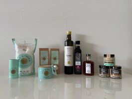 Gourmetpäckli - Bio Essig, Olivenöl, Gewürze & Kaffeekapseln