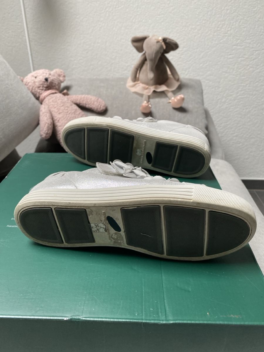 Kennel + Schmenger Scarpe da donna: Kennel und  Schmenger Leder silberne Sneaker Gr.  4 ca. 37 – Usato da Homberg b. Thun venduto da Homata 5
