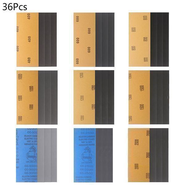 Alle Werkzeuge: 36x Schleifpapier Set 400- 3000 Koernung – Neu (gemäss Beschreibung) aus Thun von onlino 2