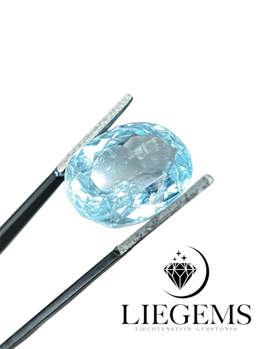 Edelsteine: Unbehand. 7.34 ct Aquamarin Edelstein – Neu (gemäss Beschreibung) aus Mauren von LieGems 2