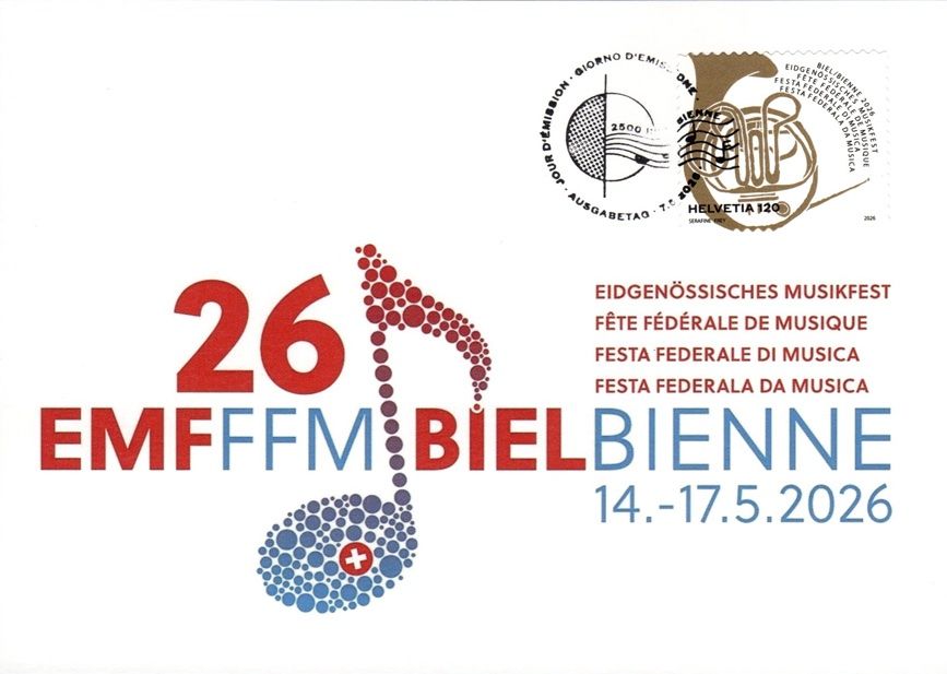 Tutti i francobolli: Maximumkarte Eidgenössisches Musikfest Biel – Nuovo (secondo la descrizione) da Dottikon venduto da haeusibuh5