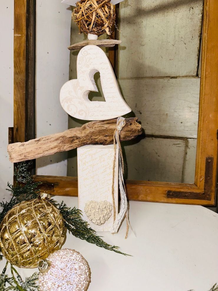 Kerzenständer: Wunderschöne Shabby Chic Holz Kerzenständer mit Schwemmholz – Neu (gemäss Beschreibung) aus Fällanden von LetiRobi 7