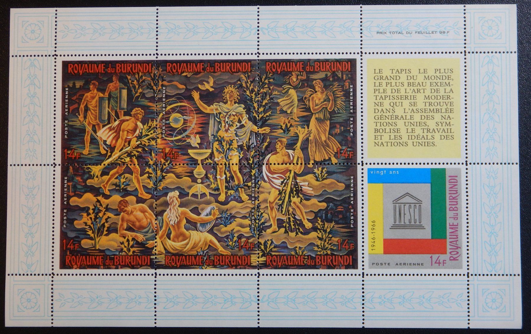 Alle Briefmarken: Burundi Kat. Block 16A ** 1966 UNESCO – Gebraucht aus Zürich von Muehlekauf