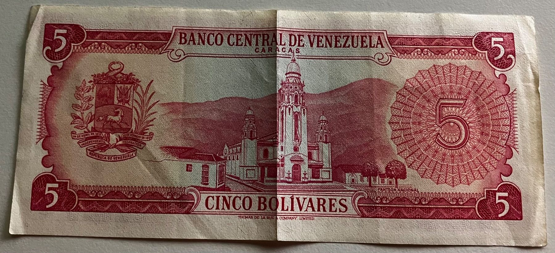 Banconote: Venezuela 5 Bolivares 1968 – Usato da Algetshausen venduto da Carrhard 1