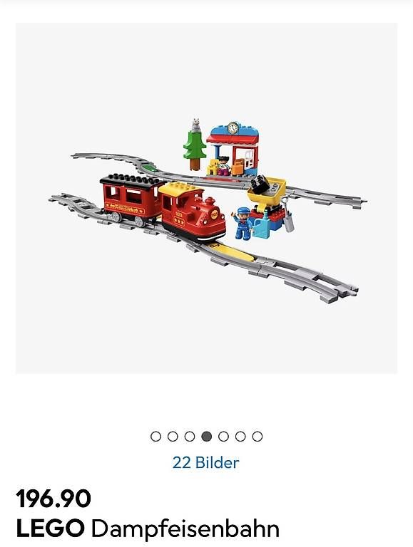 Giocattoli: LEGO DUPLO Dampfeisenbahn NP 196 – Usato da Le Mont-sur-Lausanne venduto da swisssail 3