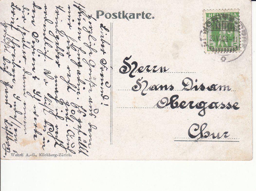 Cartoline postali: St. Moritz 1908 – Usato da Bürglen TG venduto da StampGraf 1
