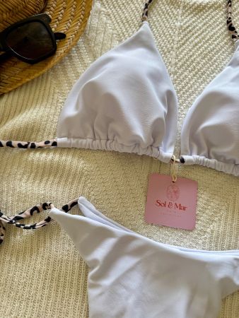 💣LAST CHANCE ❗️Bikini mit Leo-Baendern - S - Gratis Versand