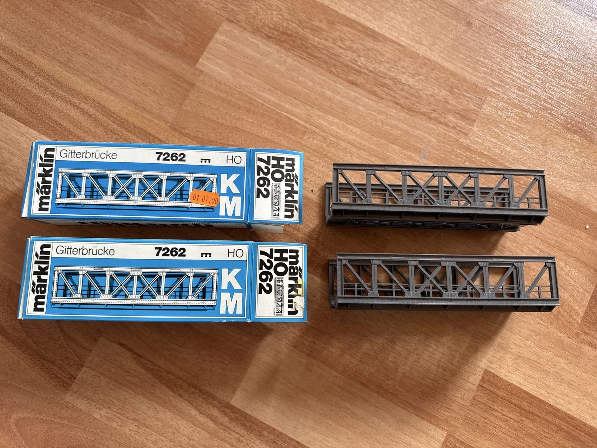 Märklin Modellini di ferrovie: 2x Märklin 7262 Gitterbrücke HO – Usato da St. Gallen venduto da mai_2lcj 1
