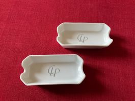 2 Aschenbecher Bauscher Berndorf Luzern, Porzellan neu