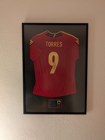 Fernando Torres unterschriebenes Trikot