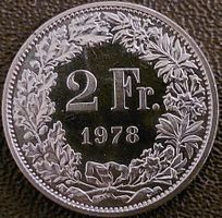 2 Franken 1978 stgl. / aus Münzsatz