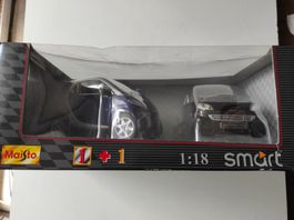 Smart Coupé mit 2 Karrosserien von Maisto die cast 1/18