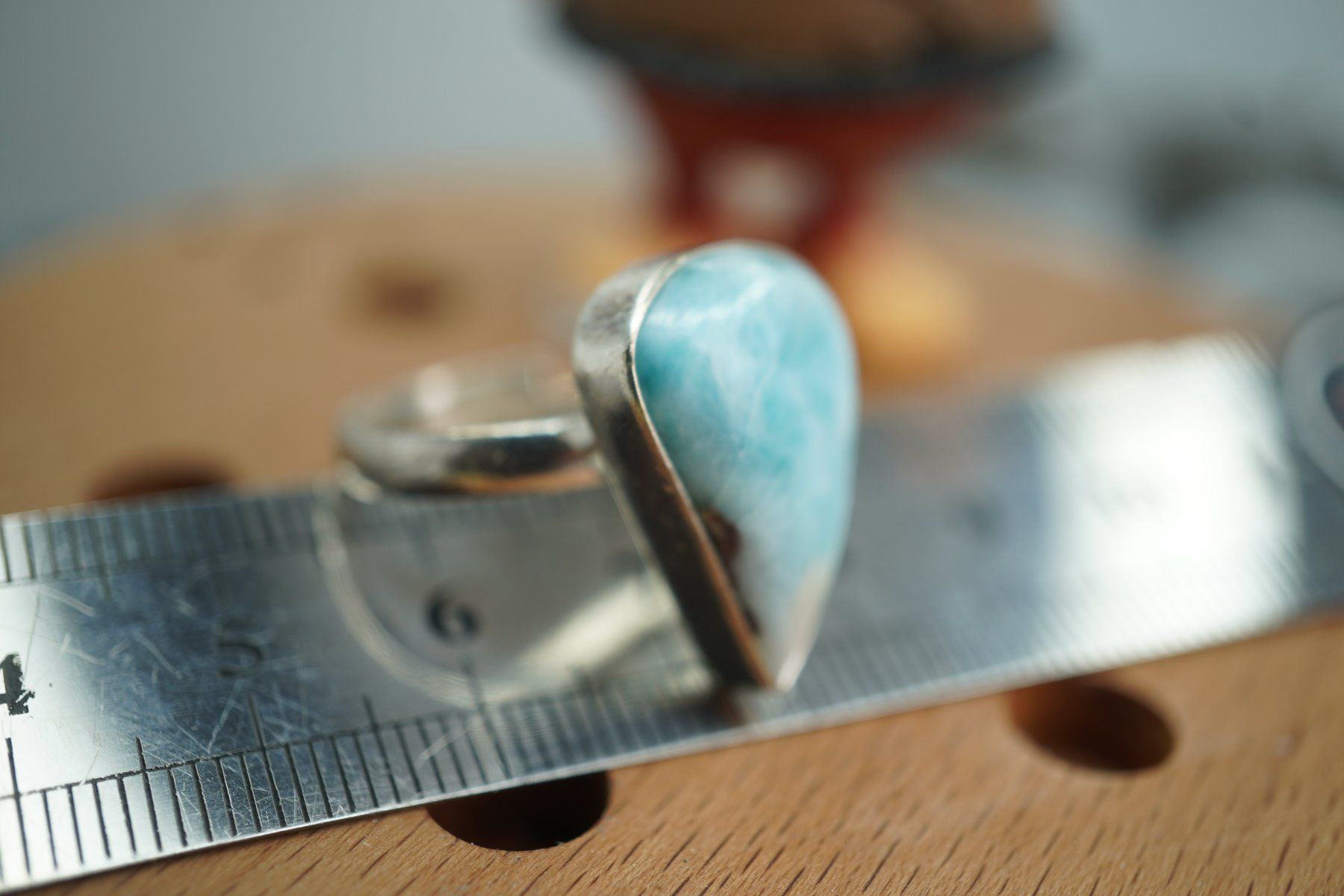Mineralien & Heilsteine: Larimar     ring Grösse  Variabel     (Räumung!) – Neu und originalverpackt aus Eschenbach SG von topstone 3