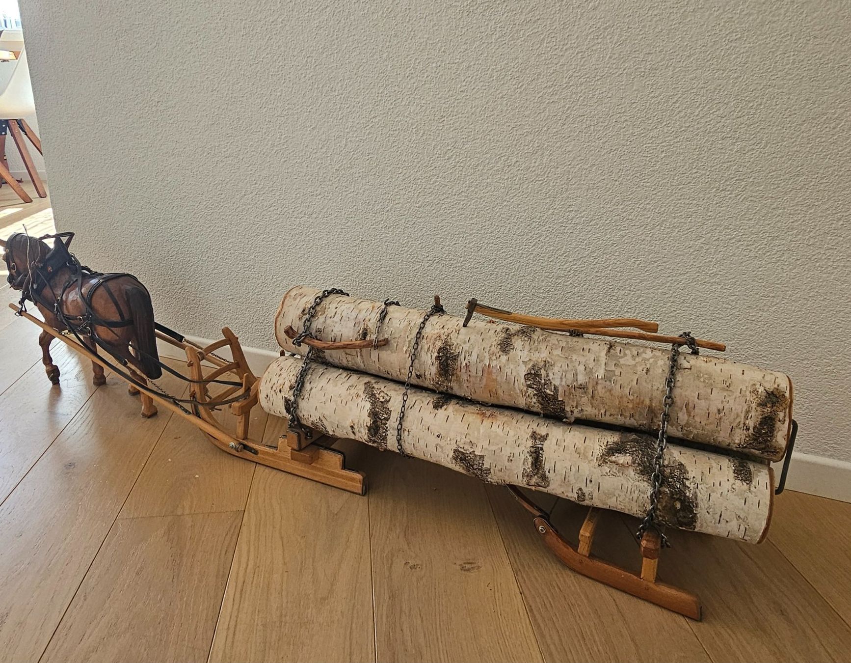 Slitta: Pferdegespann - Zugpferd mit Holzschlitten – Usato da Lostorf venduto da herbst84 5