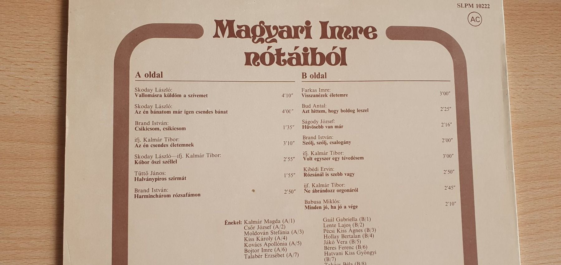 Dischi in vinile: 1 vinyle Magyari Imre Rotaibol – Usato da Moutier venduto da mai_pq7w 1