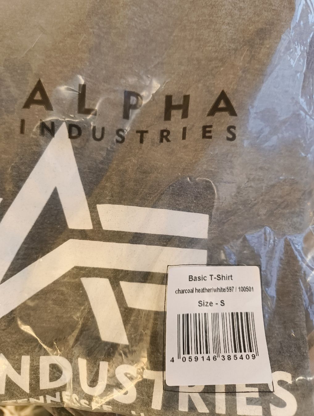 Alpha Industries T-Shirts: Alpha Industries T-Shirt Basic charcoal heather Grösse S – Neu und originalverpackt aus Uitikon Waldegg von PJLS1 2