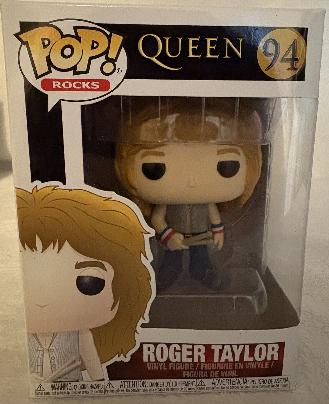 Funko Statuette: Funko Pop Rocks - Queen - 94 - Roger Taylor – Nuovo e nell'imballaggio originale da Meisterschwanden venduto da McSchein