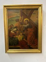 Ölgemälde auf Metall Jesus Christus Weg zur Kreuzigung