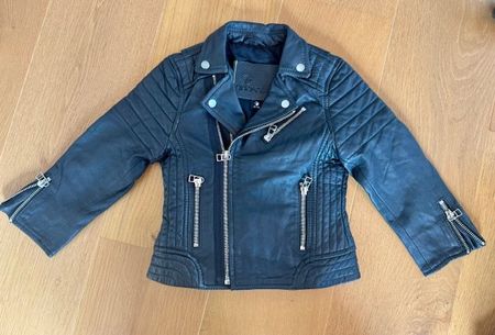 Neue Leder Kinderjacke