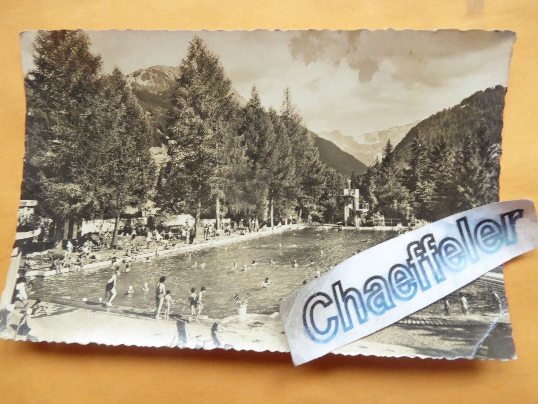 Cartes postales: Schwimmbad Gstaad – D'occasion à Zürich par Chaeffeler