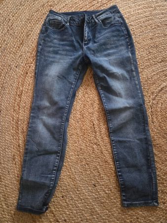 Skinny High Waist Stretch Jeans elastisch Grösse L Hose