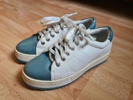 Weisse Sneaker mit blau, Grösse 38, Top Zustand