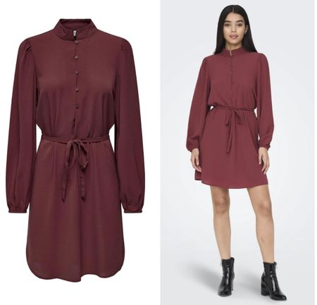 JdY Langärmeliges Blusenkleid Gr.M