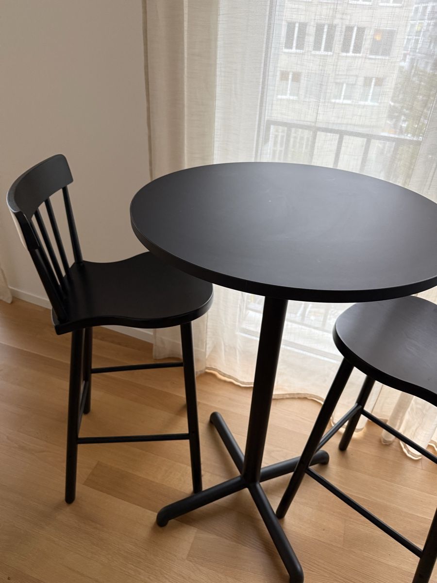 Ikea Tavoli: Bar Table and Chairs Black Set - IKEA – Usato da Zürich venduto da rah_mpq5 3