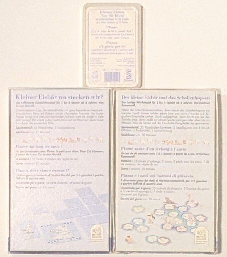 Giochi: 3 Spiele - Hans de Beer - Der kleine Eisbär – Nuovo (secondo la descrizione) da Wängi venduto da ABIZONE-86 2