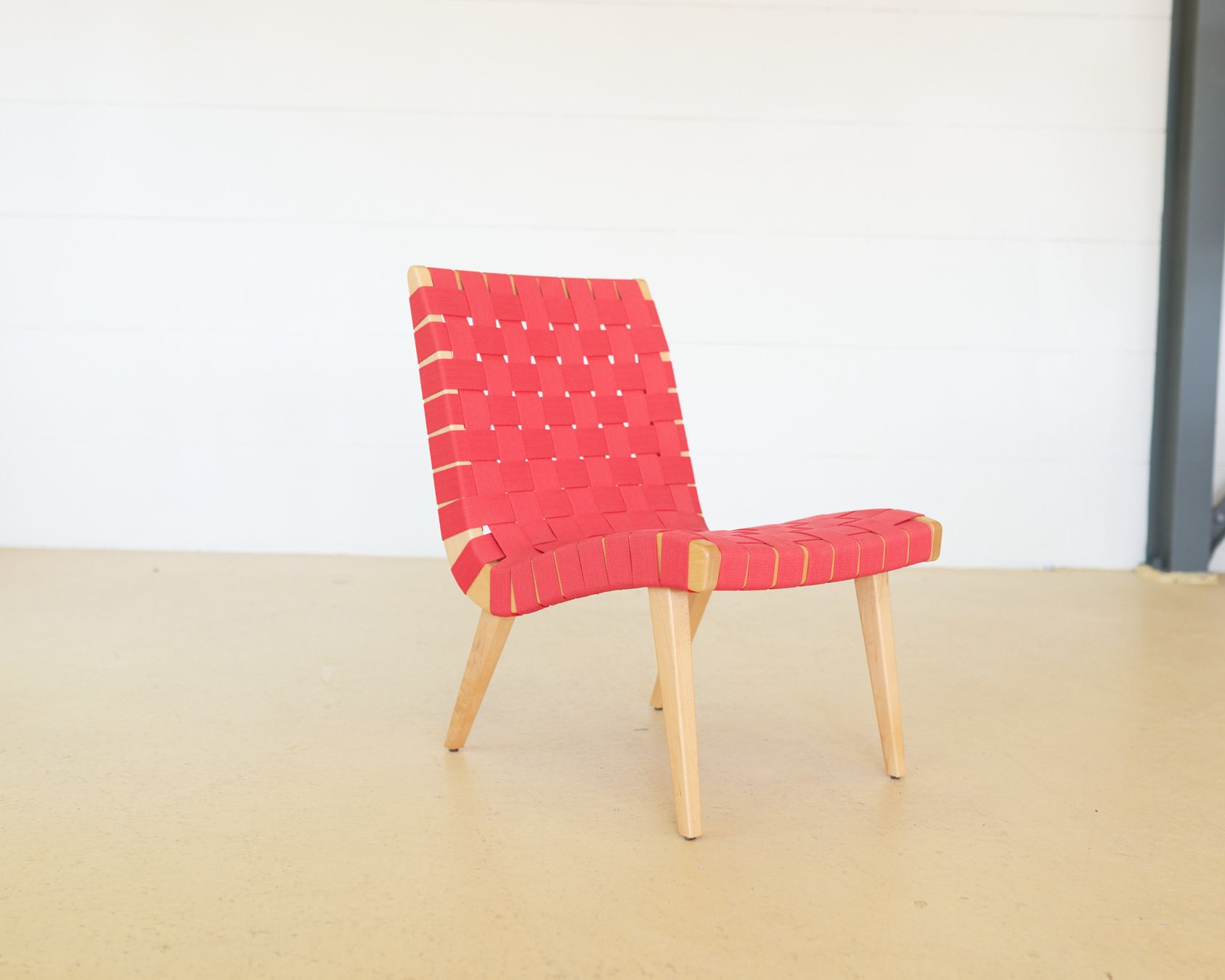 Knoll Sessel: Jens Risom Sessel Modell 654 von Knoll | Rot | – Gebraucht aus Meinisberg von atelier_TILIJA