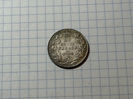 Kanada 25 Cents 1910 Edward VII Silber 
