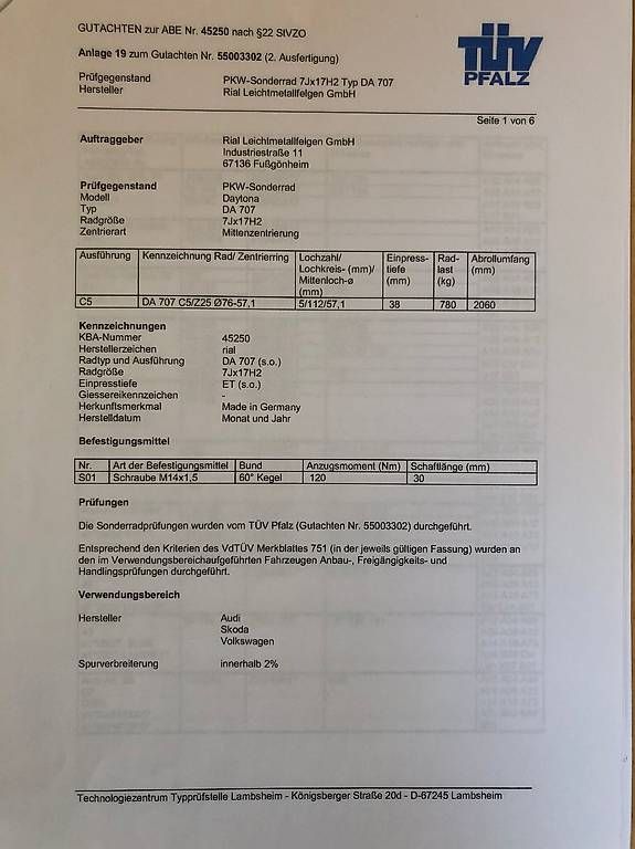 Cerchioni: Leichtmetallfelgen der Marke Rial – Usato da Beromünster venduto da Elektrox 3