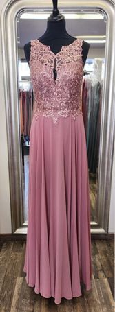 Elegantes Abendkleid, Rouge Dunkel Gr. 34