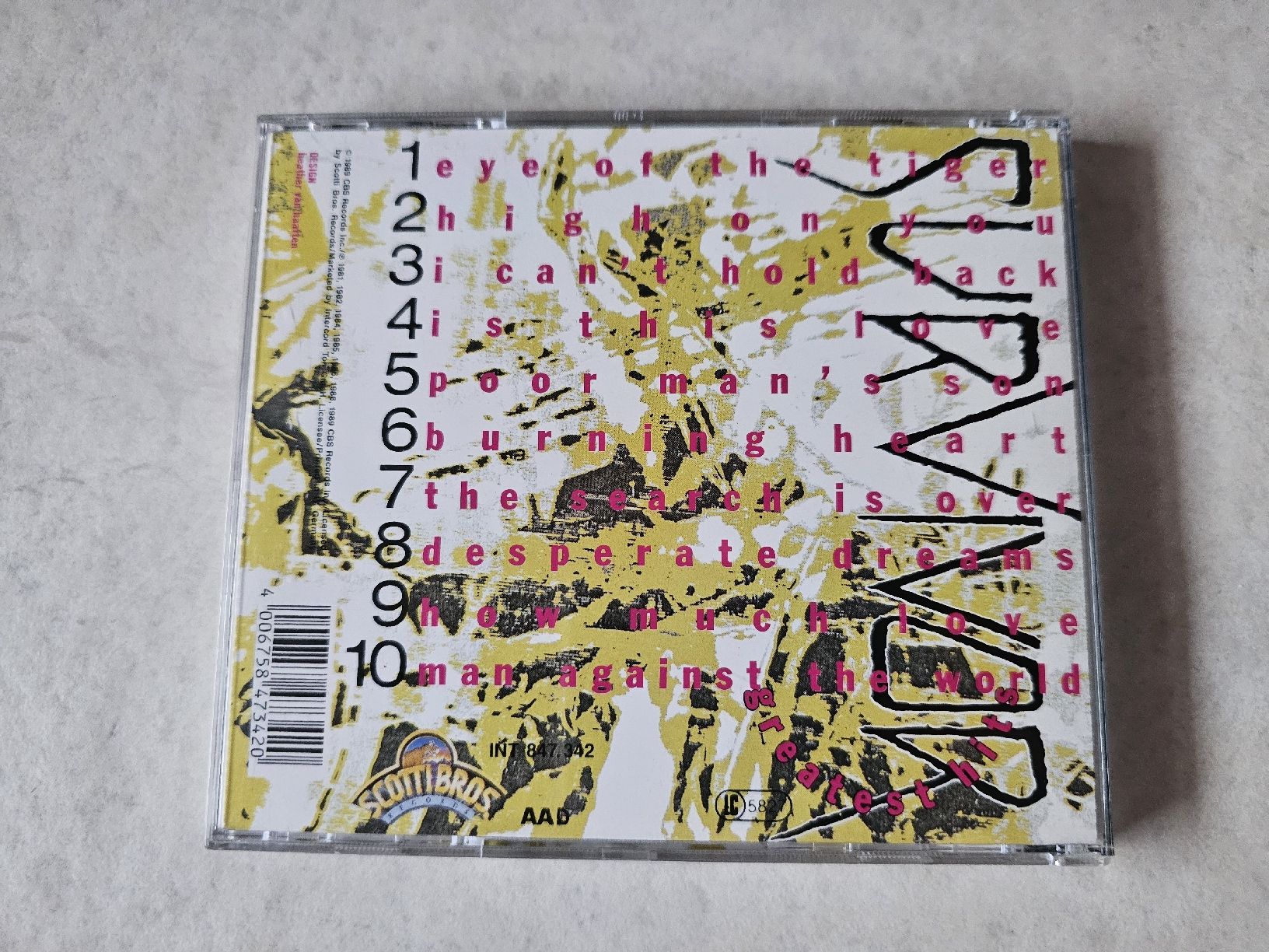CD: Survivor  -  Greatest Hits – Usato da Schneisingen venduto da backstore24 1