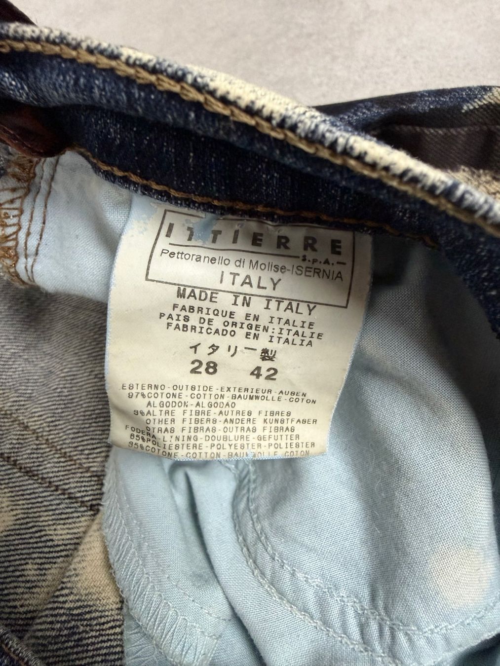 Roberto Cavalli Jeans: AW 2001 JUST CAVALLI WORLD RUST ERODED JEANS – Usato da Biel/Bienne venduto da sami0788480082 3