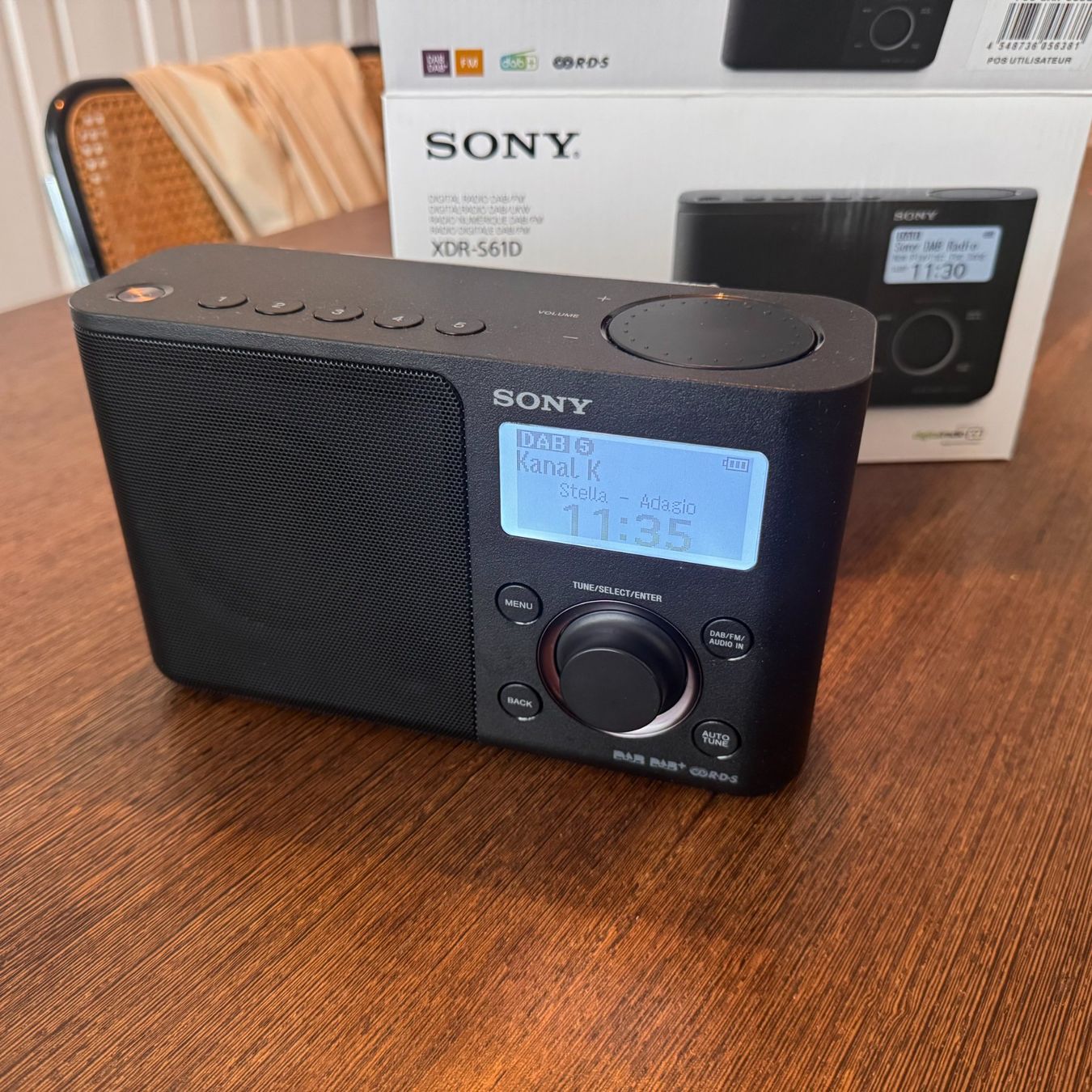 Radio Sony XDR-S40DBP FM/DAB - Noire, Occasion En Bon état