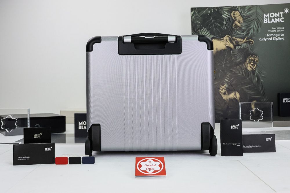 NEU-Montblanc Trolley Koffer Nightflight MY4810 Silber (Neu und