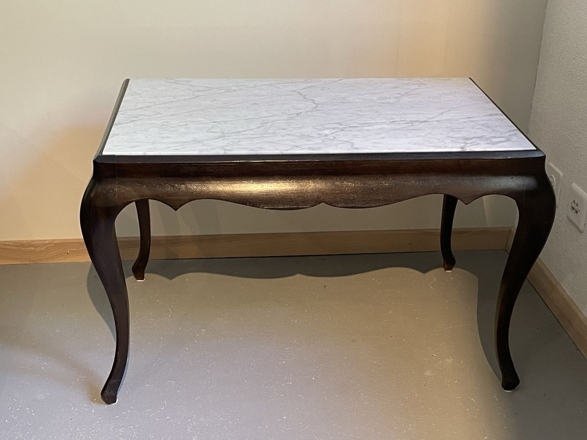 Tische: Table basse style restauration marbre de carrare – Gebraucht aus Lamboing von christopheO 1