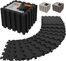 Bodenschutzmatte Fitness 18 Stück 31x31 cm rutschfest