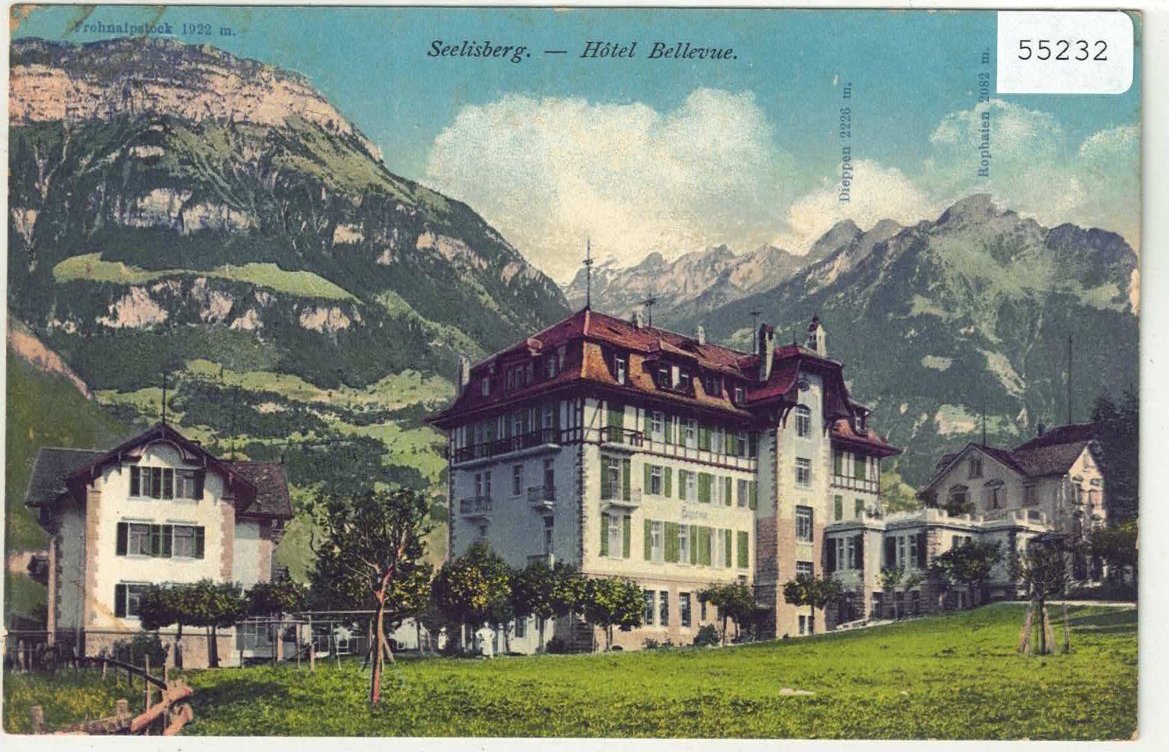 Cartoline postali: Seelisberg - Hotel Bellevue - Litho – Usato da Ettingen venduto da Kartenplanet