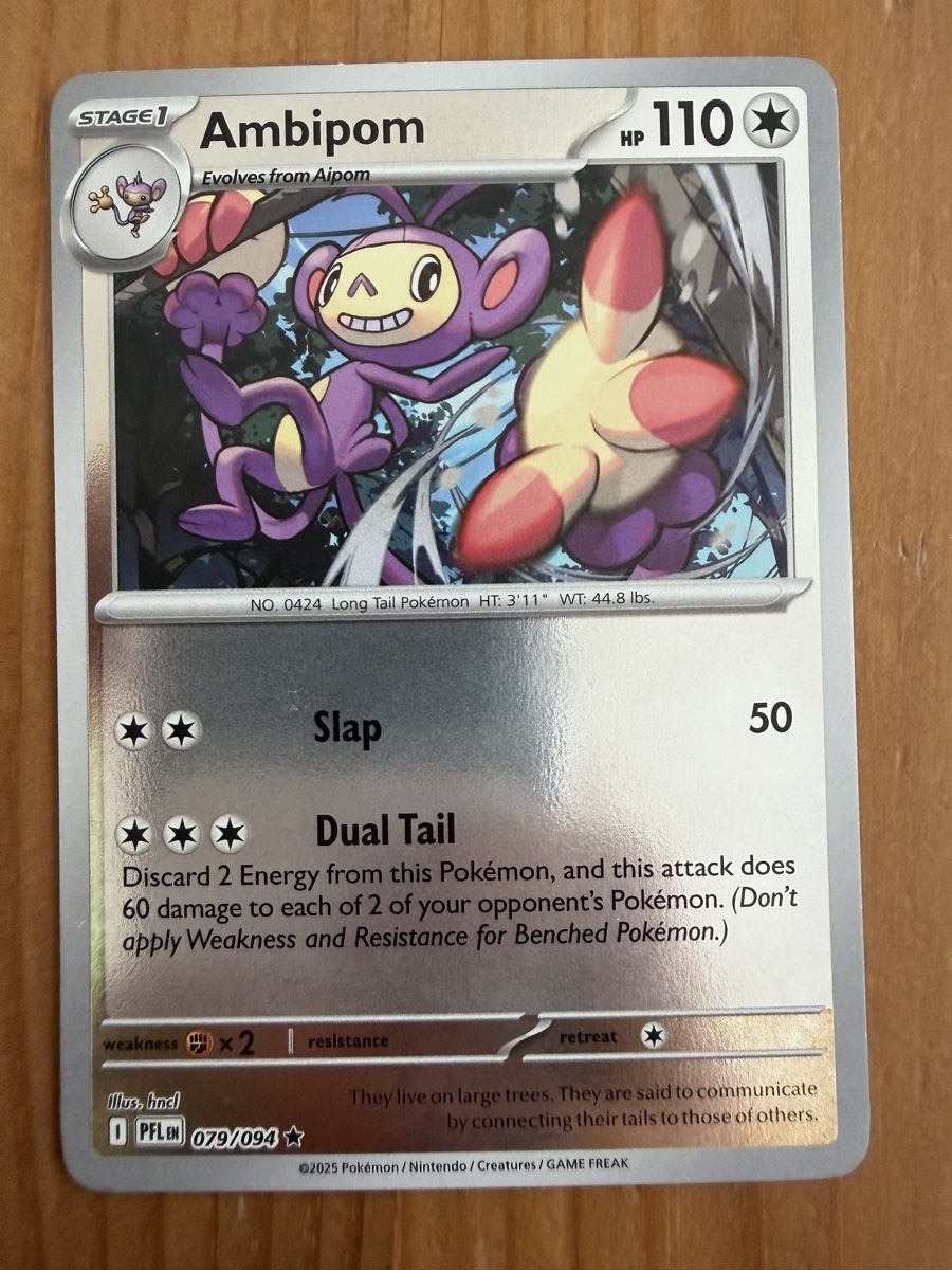 Pokémon Sammelbilder & Trading cards: Ambipom (PFL079) – Neu (gemäss Beschreibung) aus Vevey von Matx
